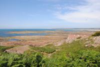 Blick auf Meer vom Corbiere Leuchtturm