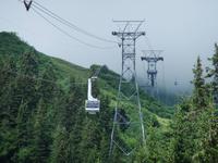 Mit den Seilbahnen geht es wieder hinunter