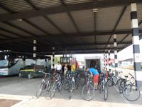 Jetzt geht es auf das Fahrrad