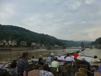 Auf dem Neckar bei der Heidelberger Schleuse