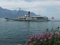 Raddampfer auf dem Genfer See