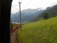 Fahrtimpressionen mit dem Bernina-Express