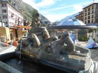 Murmeltierbrunnen in Zermatt