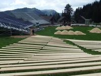 Auf der Schwägalp laufen die Vorbereitungen für das Schwingfest