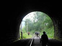 Russland, Baikalsee, Polovinnia, im  längsten Tunnel