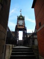 Weg auf die Stadtmauer von Chester
