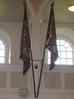 Regimentsfahnen in der Kapelle Fort George