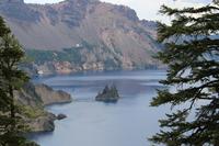 Blick auf Phantom Ship - Crater Lake
