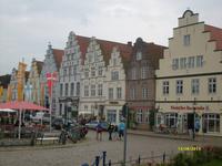 Marktplatz der Holländersiedlung Friedrichstadt