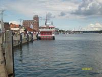 Blick zum Schiffsanleger in Kappeln