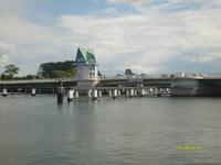 die geschlossene Schlei-Brücke