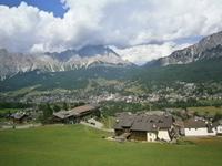 Blick auf Cortina d`Ampezzo
