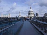 LONDON - St. Paul`s and Milleniumsbridge