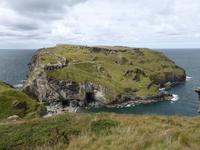 Tintagel - Blick zum Burgfelsen