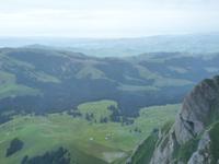 Rückfahrt mit der Säntis-Schwebebahn zur Schwägalp