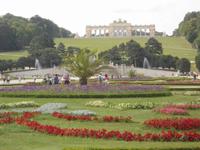 Wien - Schloß Schönbrunn, Blick zur 