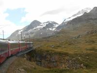 Fahrt mit dem Bernina-Express