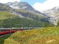Fahrt mit dem Bernina-Express