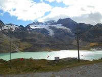 Bernina-Passhöhe (Blick auf den Lago Bianco)