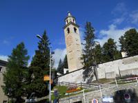 Engadin-Rundfahrt (Schiefer Turm in St. Moritz)