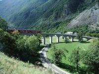 Am Kreisviadukt von Brusio
