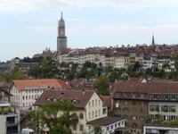 Blick auf die Berner Altstadt vom Bärengraben aus