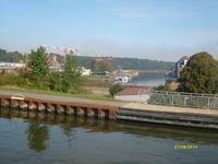 Blick vom  Mittellandkanal  zur Weser