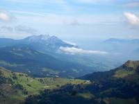 Pilatus und Rigi vom Rothorn gesehen
