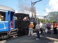 Der Lokführer gab auf alle Fragen Antwort