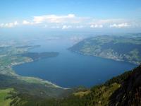 Blick von der Rigi auf den Zuger See
