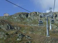 Hinauf geht es zur Station 