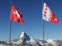 Blick vom Rothorn zum Matterhorn