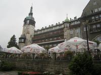 Schlesienrundfahrt, Bad Flinsberg, Kurhaus mit Wandelhalle