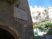 Unterhalb dieser Tafel malte Goethe und wurde kurz verhaftet wegen Spionage, nur kurz.