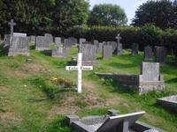 Laugharne- Grab von Dylan und Cathlin Thomas