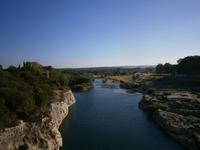 Pont du gard -Gardon Fluss 