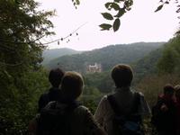 Erste Aussicht auf Burg Eltz