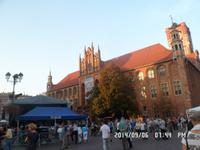 Radreise Masuren Sept. 2014 016/Rathaus mit Marktplatz in Thorn