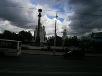 Während der Stadtrundfahrt in Kaliningrad