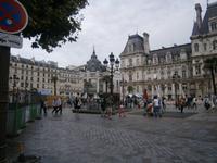 Der Rathausplatz von Paris