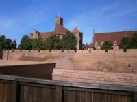 Malbork, Blick auf das wieder aufgebaute Deutschordensschloß