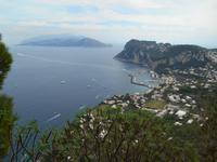 Blick von Anacapri auf Marina Grande und die Sorrentinische Halbinsel