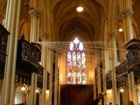 Interessante Ausstellung in der Kirche des Diblin Castle