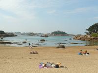 rosarote Granitküste