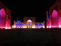 Samarkand - Lichtshow auf dem Registan Platz