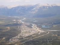 Blick von der Seilstation auf Jasper