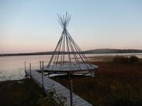 Bildschöner Abend im Resort Auberge du Lac Taureau