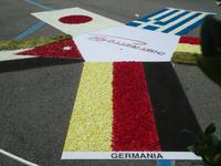 Länderfahne aus Blüten