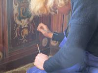 Schloss Cormartin, Restaurierung eines Paneels