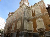 Valencia - Alabasterfassade des Keramikmuseums